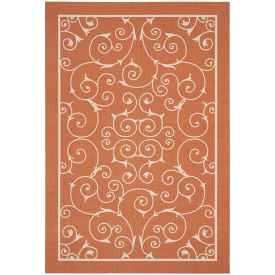 Nourison Home & Garden RS019 Area Rug, Orange, 4'3" x 6'3"