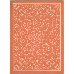 Nourison Home & Garden RS019 Area Rug, Orange, 5'3" x 7'5"