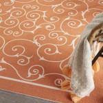 Nourison Home & Garden RS019 Area Rug, Orange, 5'3" x Square