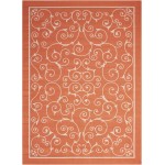 Nourison Home & Garden RS019 Area Rug, Orange, 7'9" x 10'10"