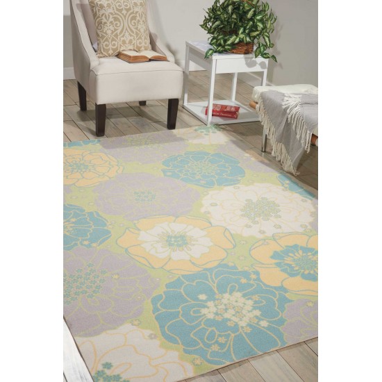 Nourison Home & Garden RS021 Area Rug, Green, 10' x 13'