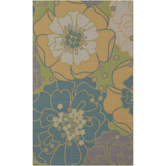 Nourison Home & Garden RS021 Area Rug, Green, 2'3" x 3'9"