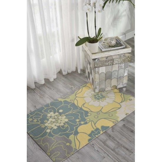 Nourison Home & Garden RS021 Area Rug, Green, 2'3" x 3'9"