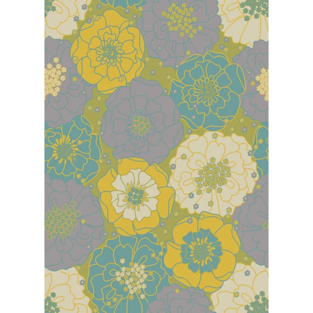 Nourison Home & Garden RS021 Area Rug, Green, 4'3" x 6'3" Nourison Home & Garden RS021 Area Rug, Green, 4'3" x 6'3"