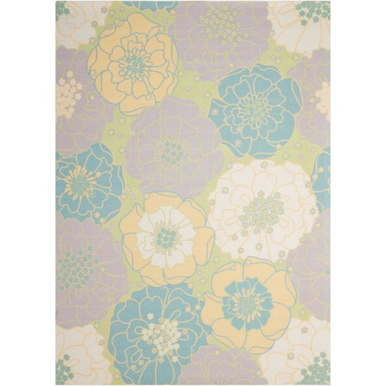 Nourison Home & Garden RS021 Area Rug, Green, 5'3" x 7'5"