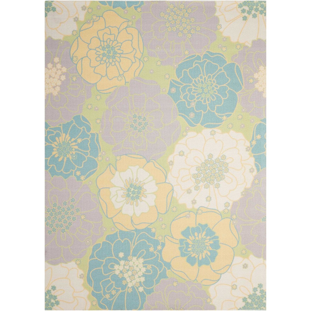 Nourison Home & Garden RS021 Area Rug, Green, 5'3" x 7'5"