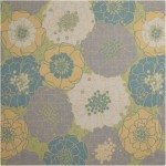 Nourison Home & Garden RS021 Area Rug, Green, 8'6" x Square