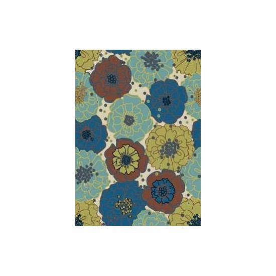 Nourison Home & Garden RS021 Area Rug, Light Blue, 10' x 13'