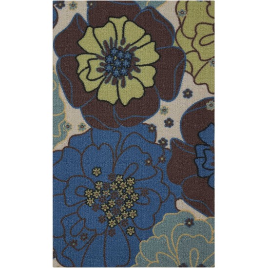 Nourison Home & Garden RS021 Area Rug, Light Blue, 2'3" x 3'9"