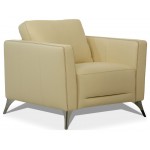 ACME Malaga Chair, Cream Leather