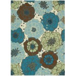 Nourison Home & Garden RS021 Area Rug, Light Blue, 4'3" x 6'3"