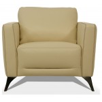 ACME Malaga Chair, Cream Leather