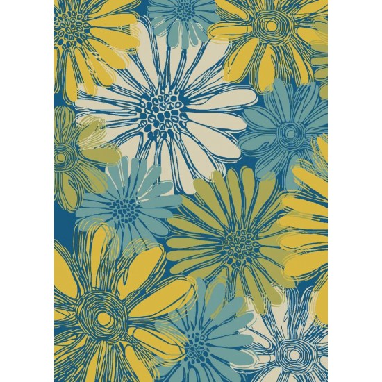 Nourison Home & Garden RS022 Area Rug, Blue, 4'3" x 6'3"