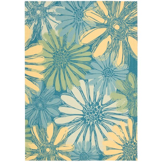 Nourison Home & Garden RS022 Area Rug, Blue, 7'9" x 10'10"