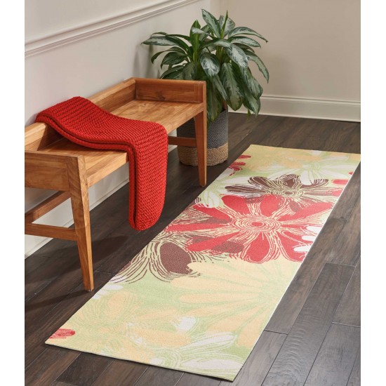 Nourison Home & Garden RS022 Runner Rug, Green, 2'3" x 8'