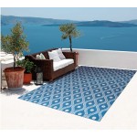 Nourison Home & Garden RS085 Area Rug, Navy, 7'9" x 10'10"