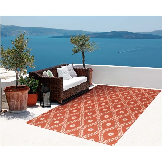 Nourison Home & Garden RS085 Area Rug, Rust, 5'3" x 7'5"