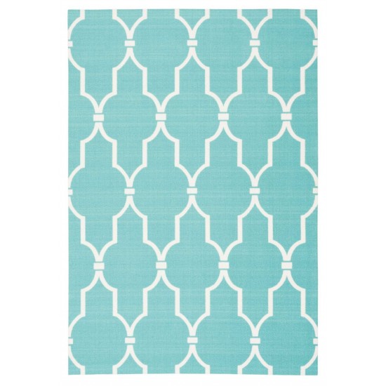 Nourison Home & Garden RS087 Area Rug, Aqua, 5'3" x 7'5"