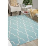 Nourison Home & Garden RS087 Area Rug, Aqua, 5'3" x 7'5"