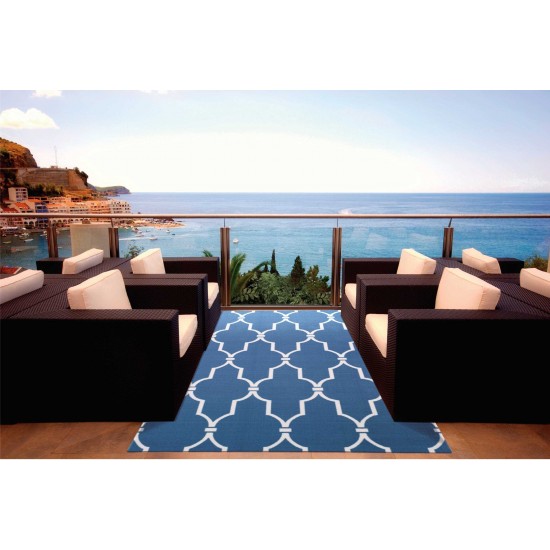 Nourison Home & Garden RS087 Area Rug, Navy, 7'9" x 10'10"