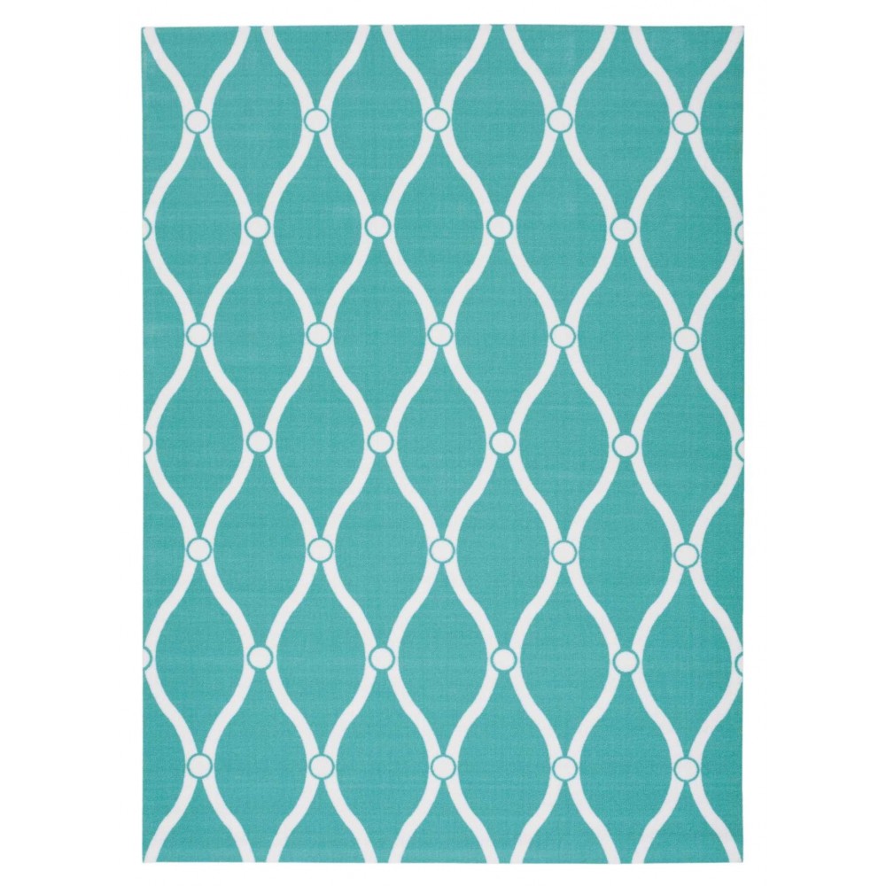 Nourison Home & Garden RS089 Area Rug, Aqua, 10' x 13'