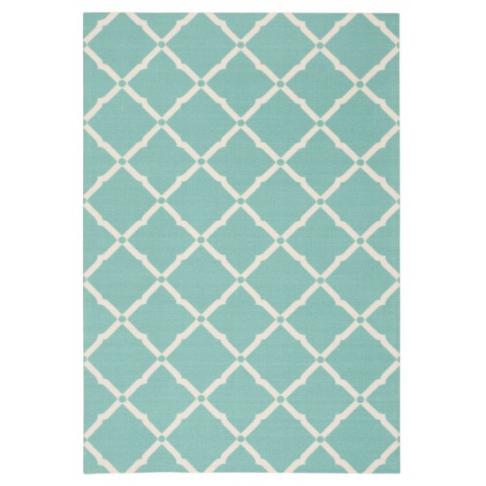 Nourison Home & Garden RS091 Area Rug, Aqua, 10' x 13'