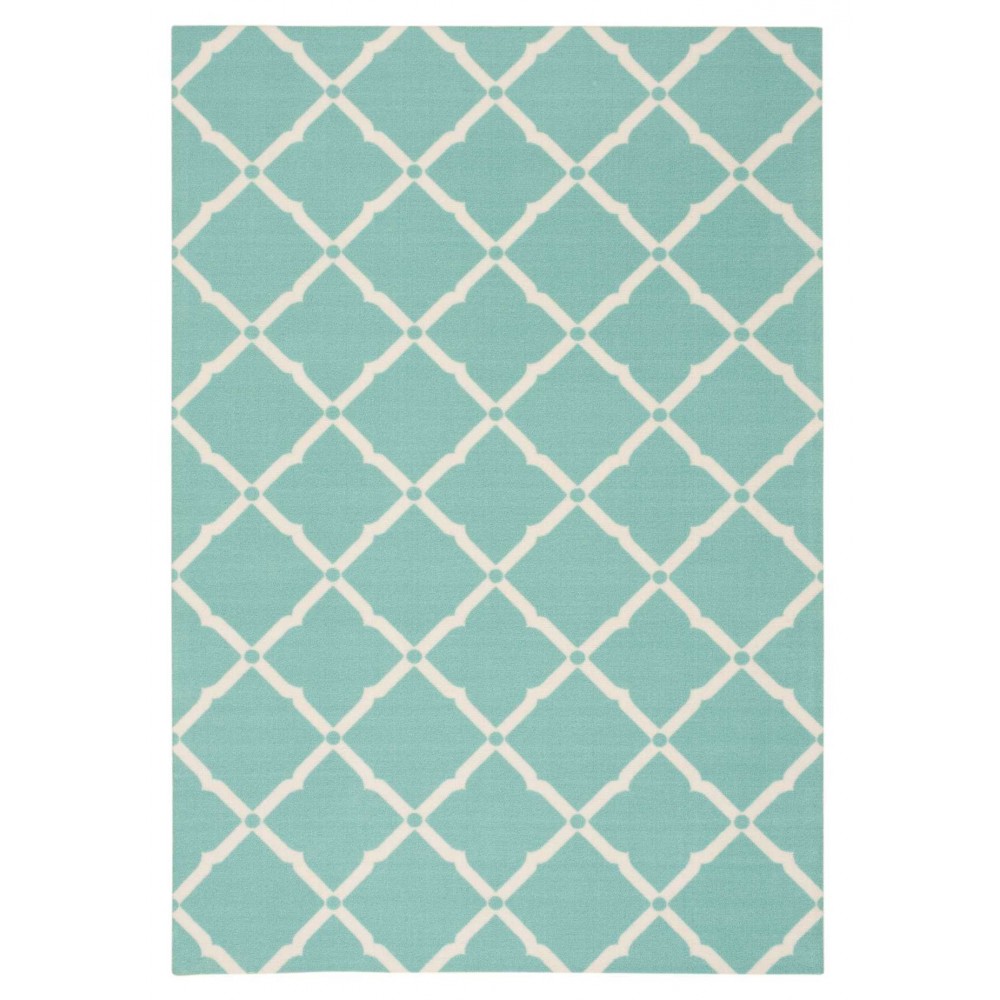 Nourison Home & Garden RS091 Area Rug, Aqua, 10' x 13' Nourison Home & Garden RS091 Area Rug, Aqua, 10' x 13'
