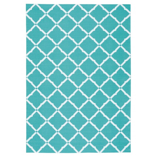 Nourison Home & Garden RS091 Area Rug, Aqua, 5'3" x 7'5"