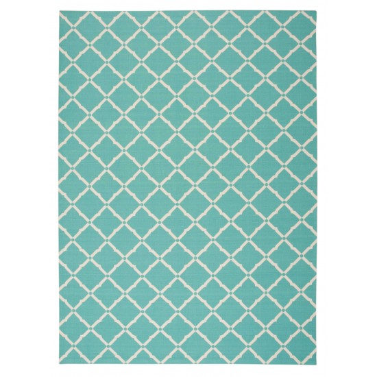 Nourison Home & Garden RS091 Area Rug, Aqua, 7'9" x 10'10"