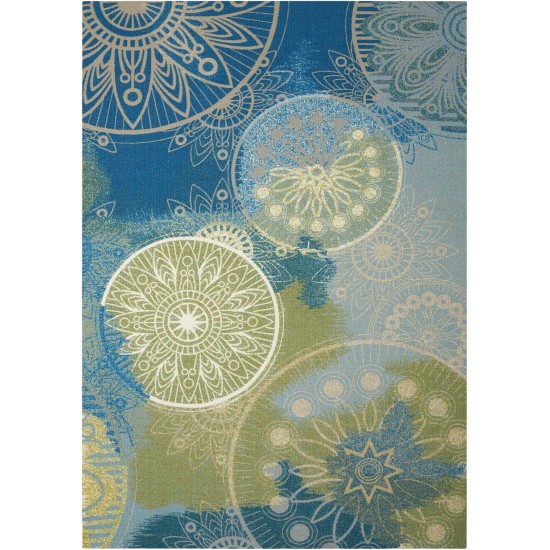 Nourison Home & Garden RS092 Area Rug, Blue, 4'4" x 6'3"