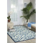 Nourison Home & Garden RS093 Area Rug, Blue, 10' x 13'