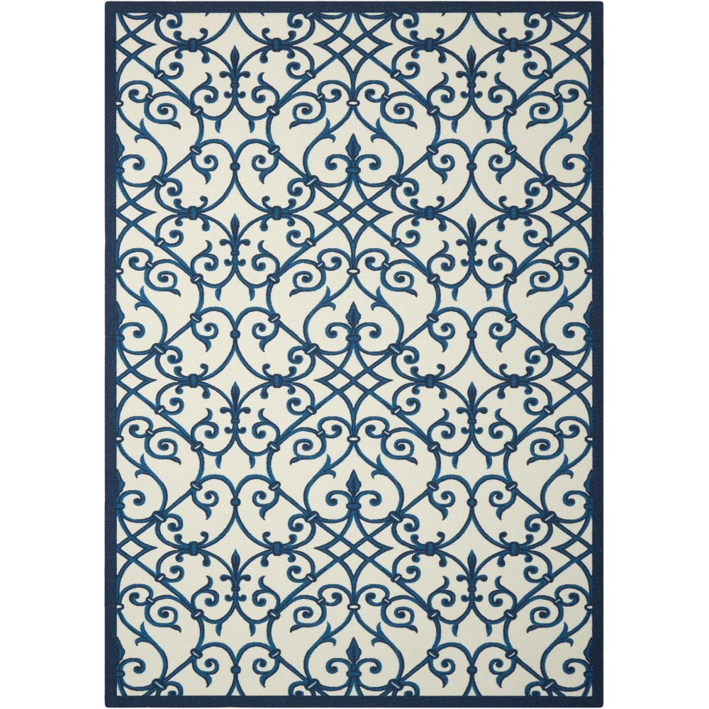 Nourison Home & Garden RS093 Area Rug, Blue, 4'4" x 6'3"