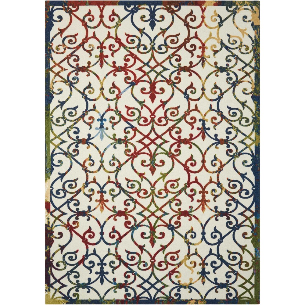 Nourison Home & Garden RS093 Area Rug, Multicolor, 5'3" x 7'5" Nourison Home & Garden RS093 Area Rug, Multicolor, 5'3" x 7'5"