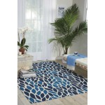 Nourison Home & Garden RS094 Area Rug, Blue, 5'3" x 7'5"