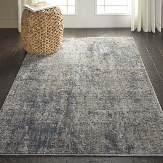 Nourison Rustic Textures RUS01 Area Rug, Grey/Beige, 3'11" x 5'11"