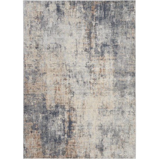 Nourison Rustic Textures RUS01 Area Rug, Grey/Beige, 5'3" x 7'3"