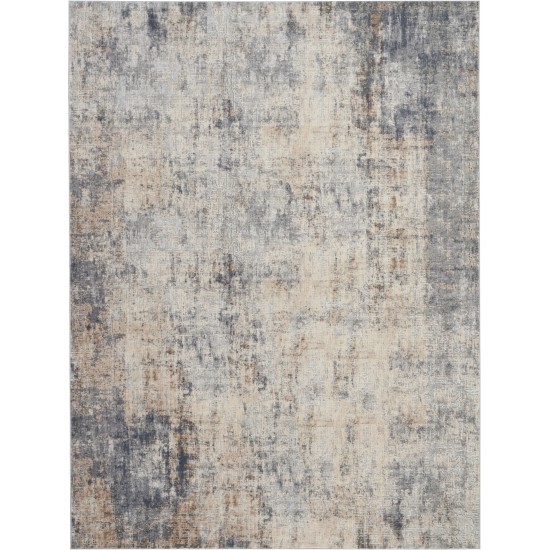 Nourison Rustic Textures RUS01 Area Rug, Grey/Beige, 7'10" x 10'6"