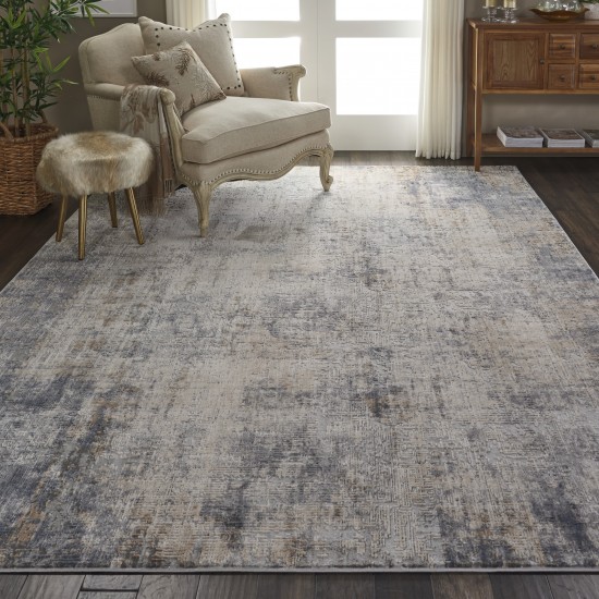 Nourison Rustic Textures RUS01 Area Rug, Grey/Beige, 7'10" x 10'6"