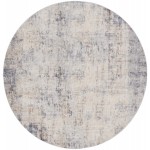 Nourison Rustic Textures RUS01 Area Rug, Grey/Beige, 7'10" x Round