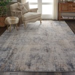 Nourison Rustic Textures RUS01 Area Rug, Grey/Beige, 9'3" x 12'9"