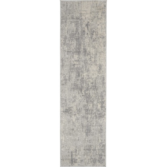 Nourison Rustic Textures RUS01 Runner Rug, Ivory/Silver, 2'2" x 7'6"