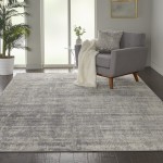 Nourison Rustic Textures RUS01 Area Rug, Ivory/Silver, 9'3" x 12'9"