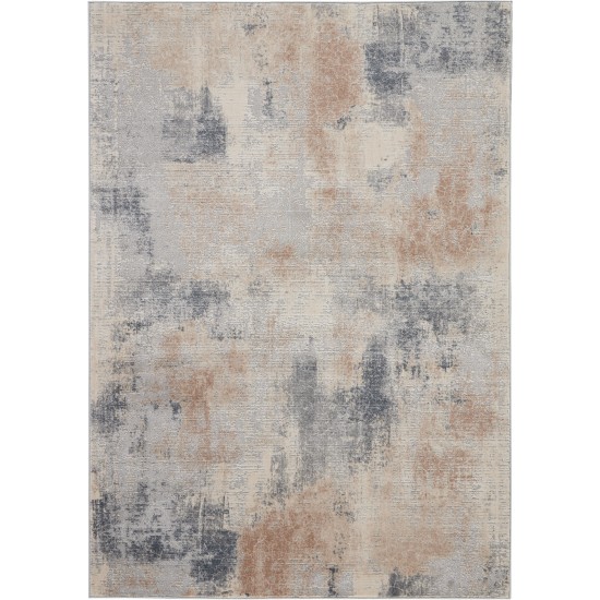 Nourison Rustic Textures RUS02 Area Rug, Beige/Grey, 3'11" x 5'11"