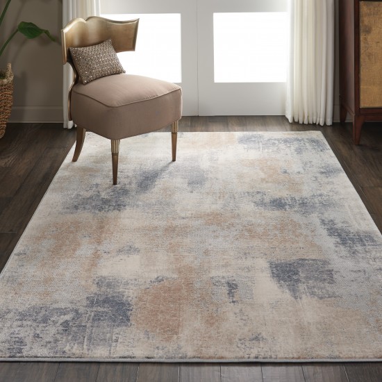 Nourison Rustic Textures RUS02 Area Rug, Beige/Grey, 3'11" x 5'11"