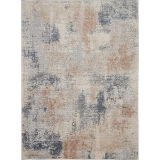 Nourison Rustic Textures RUS02 Area Rug, Beige/Grey, 7'10" x 10'6"