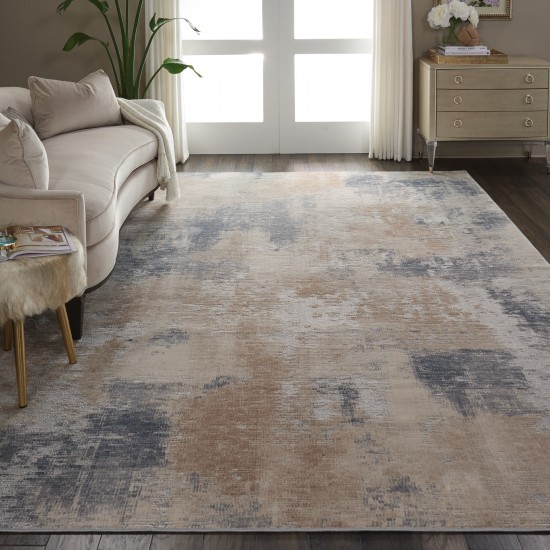 Nourison Rustic Textures RUS02 Area Rug, Beige/Grey, 7'10" x 10'6"