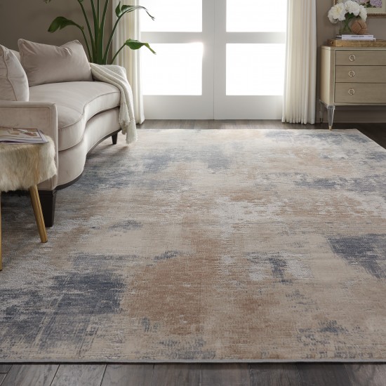 Nourison Rustic Textures RUS02 Area Rug, Beige/Grey, 7'10" x 10'6"