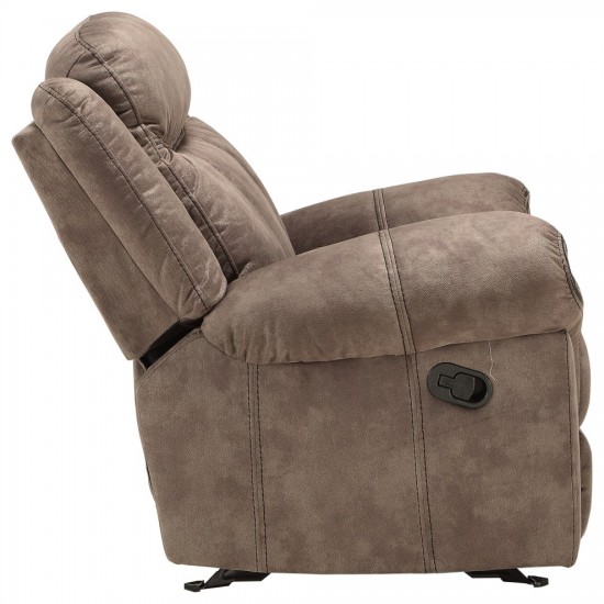 ACME Zubaida Loveseat w/Console (Glider & Motion), 2-Tone Chocolate Velvet