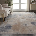 Nourison Rustic Textures RUS02 Area Rug, Beige/Grey, 9'3" x 12'9"