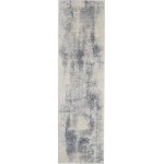 Nourison Rustic Textures RUS02 Runner Rug, Blue/Ivory, 2'2" x 7'6"